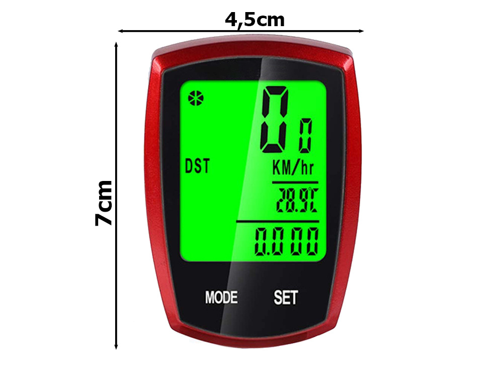 bezdrôtový tachometer na bicykel